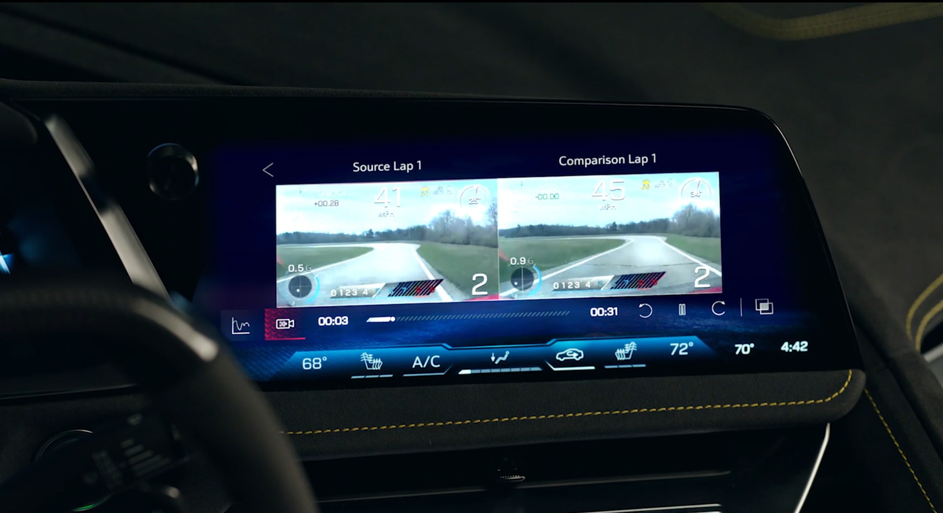 Close-up view of the wheel of the 2026 Chevrolet Corvette E-Ray.