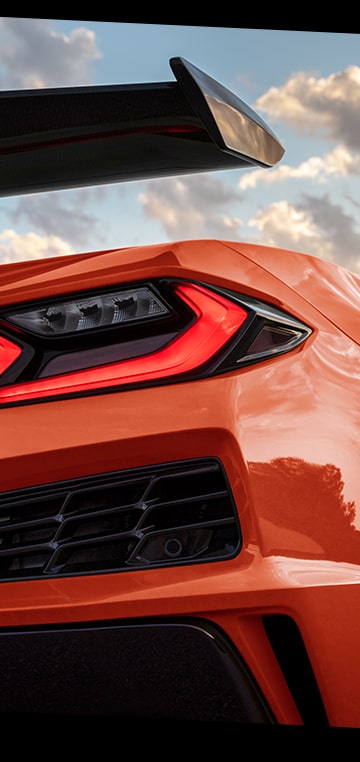 Le feu arrière droit de la Chevrolet Corvette Z06 2026.