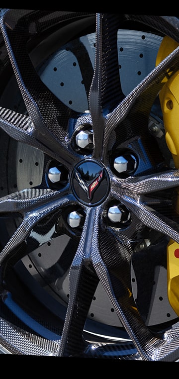 Close-Up view of the 2026 Chevrolet Corvette ZR1 Rims. 