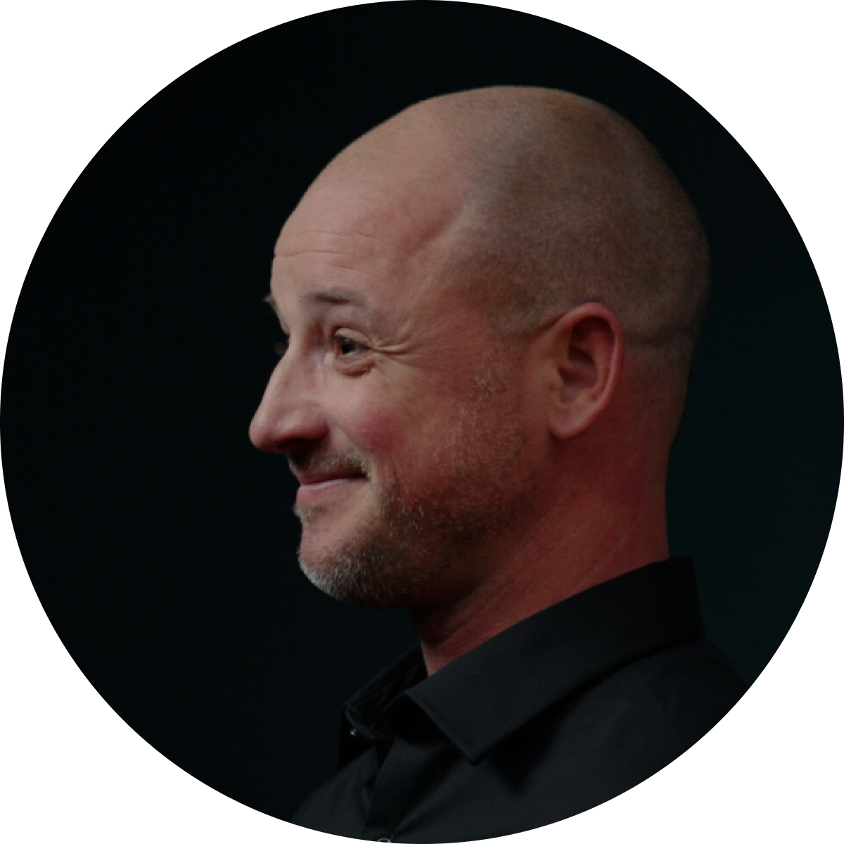 Side portrait of Dustin Gardner,  Assistant Chief Engineer of Small Block Engines