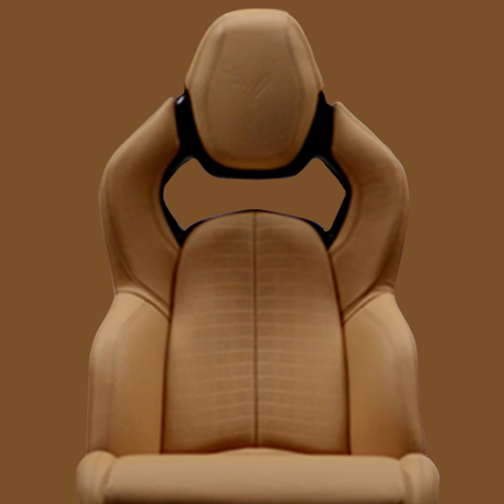 Close up view of Corvette grand sport Interior seats