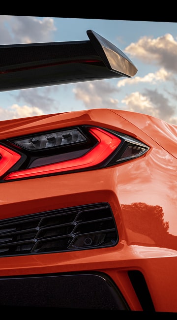 Feu arrière droit de Chevrolet Corvette Z06 2027.