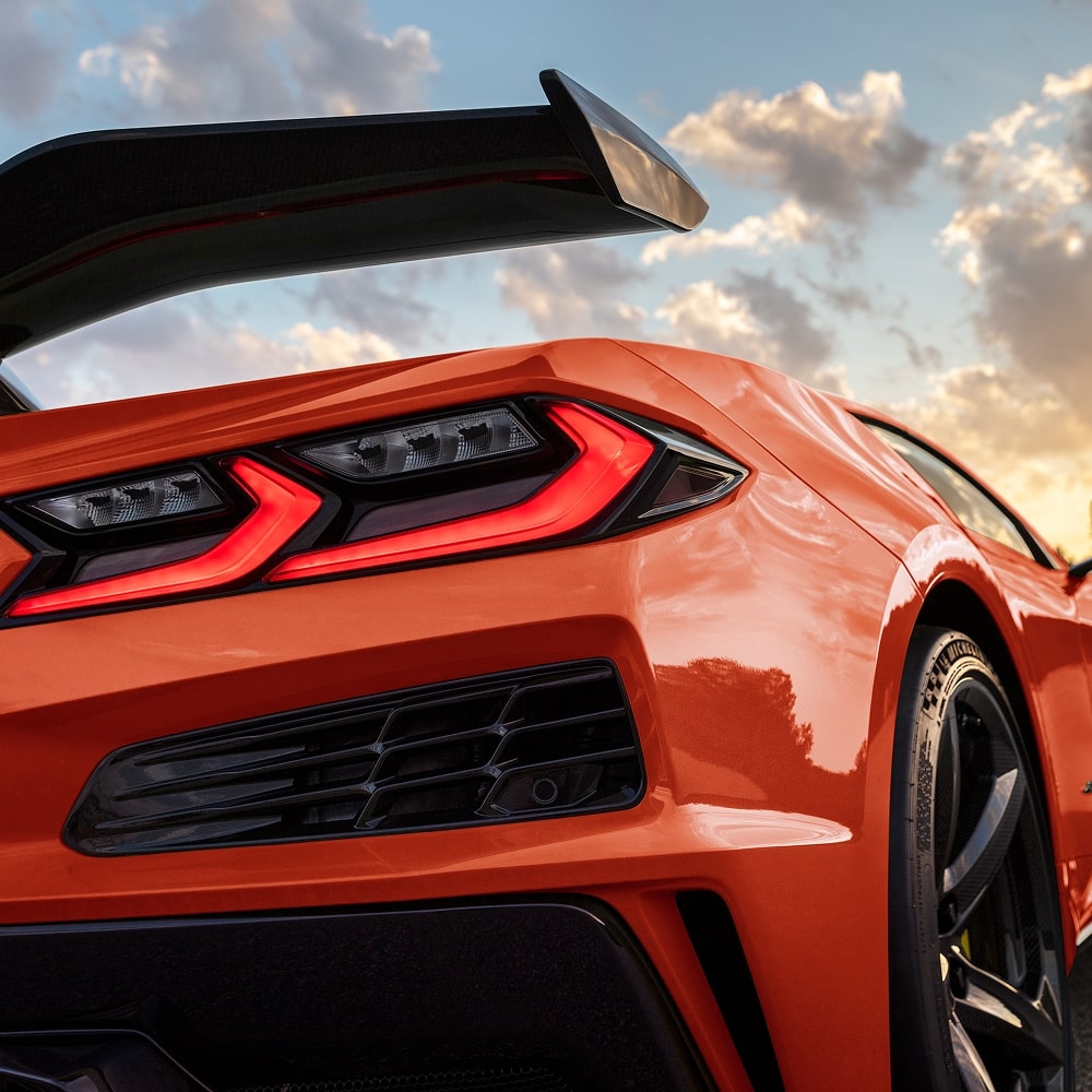 Feu arrière droit de Chevrolet Corvette Z06 2027.