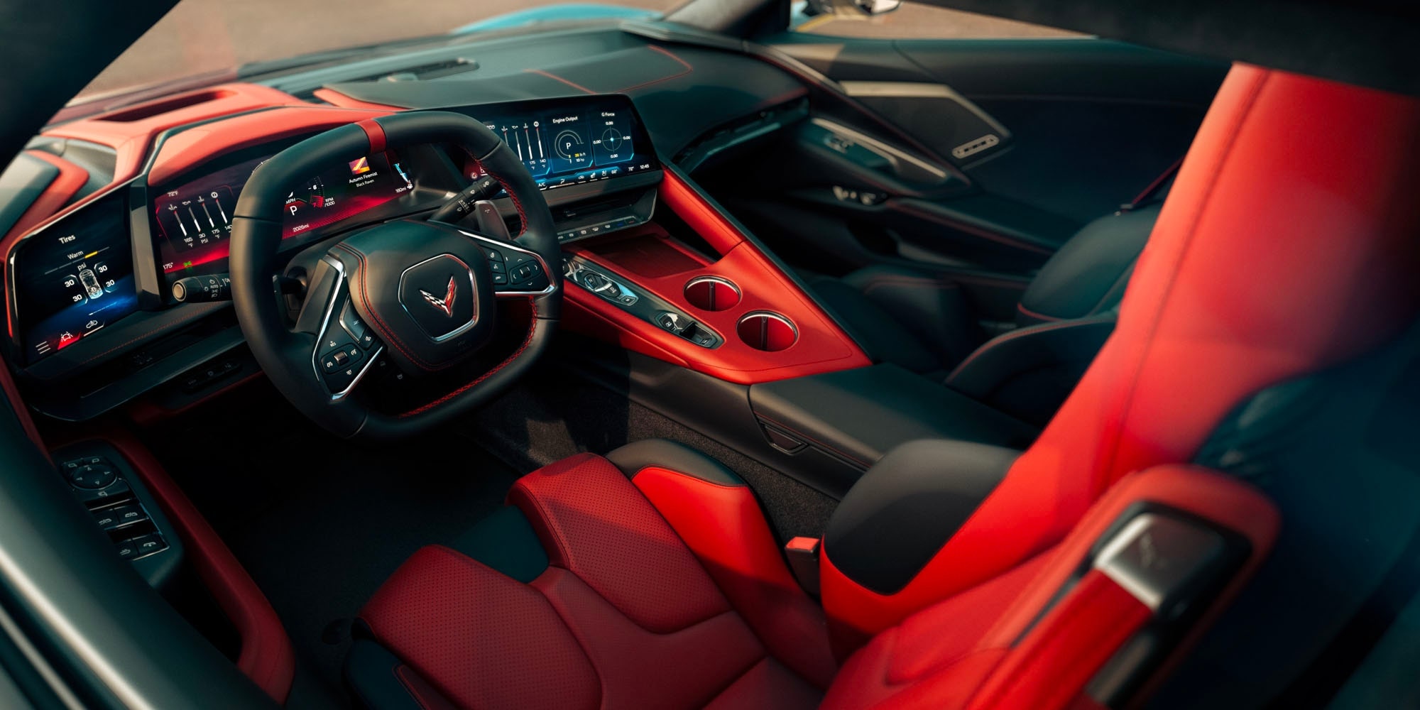 Design intérieur de la Corvette Stingray.