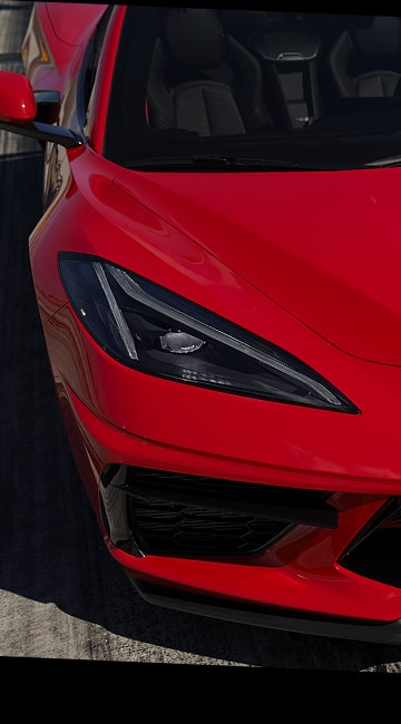 Phare avant de la Chevrolet Corvette Stingray 2027.