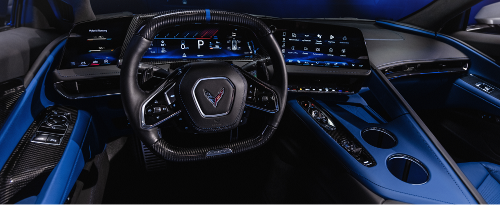 Interior Driver Perspective on the Chevrolet Corvette ZR!X.