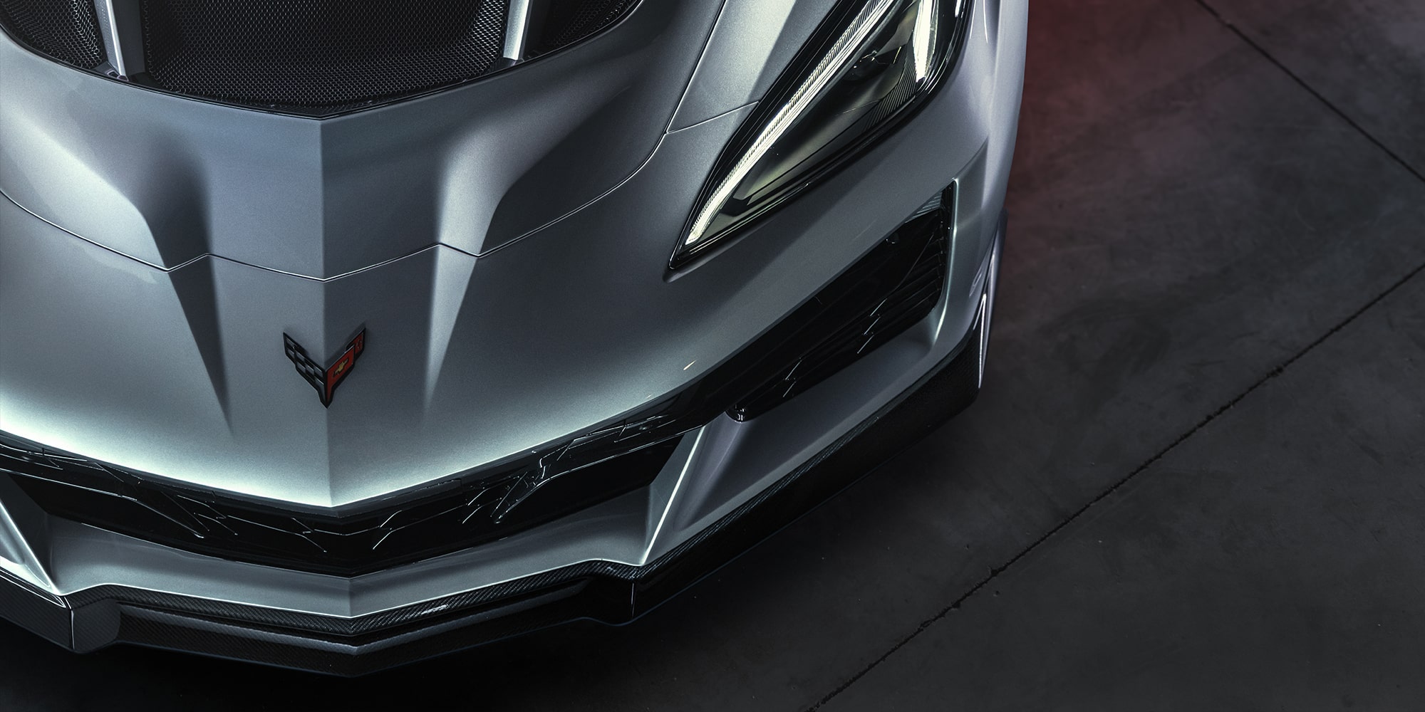 Front Headlight of the 2026 Chevrolet Corvette ZR1X.