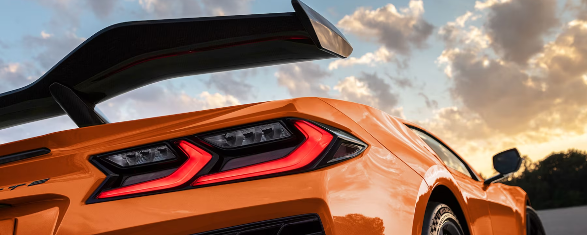 Spoiler Detail on Corvette Z06