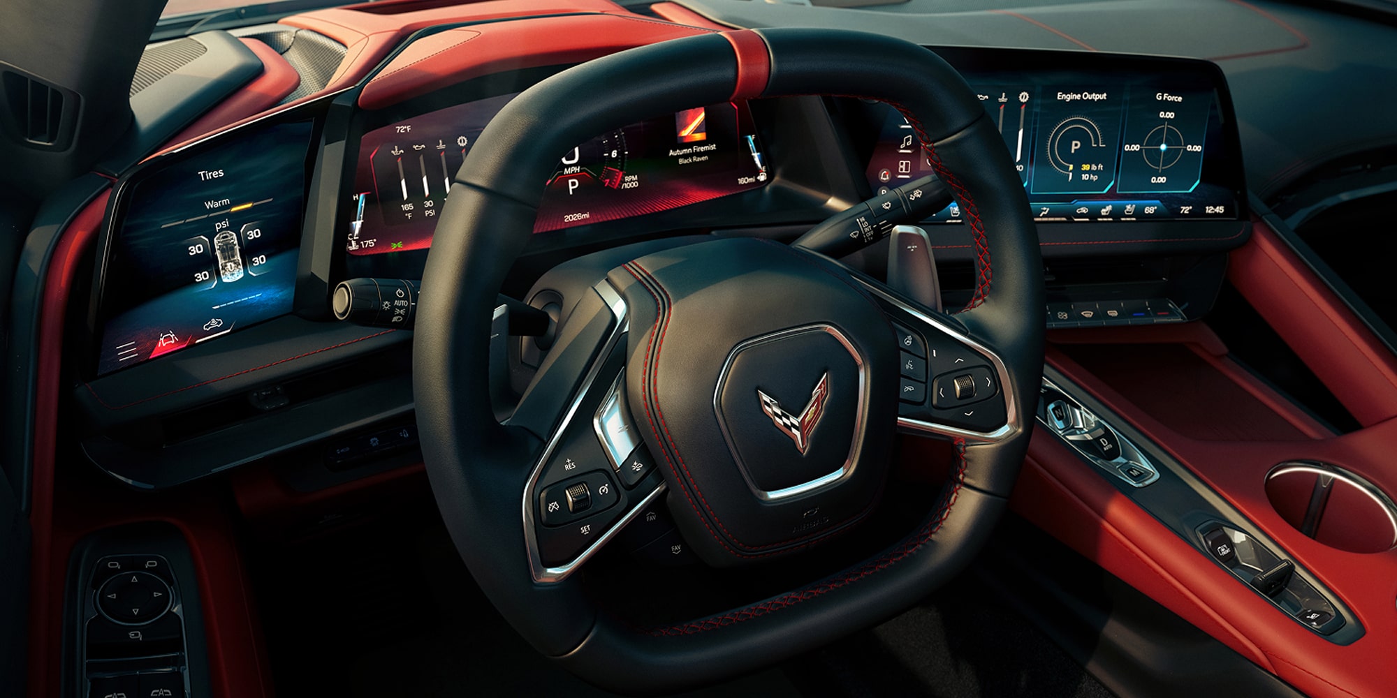 Steering Wheel Inside the 2026 Corvette