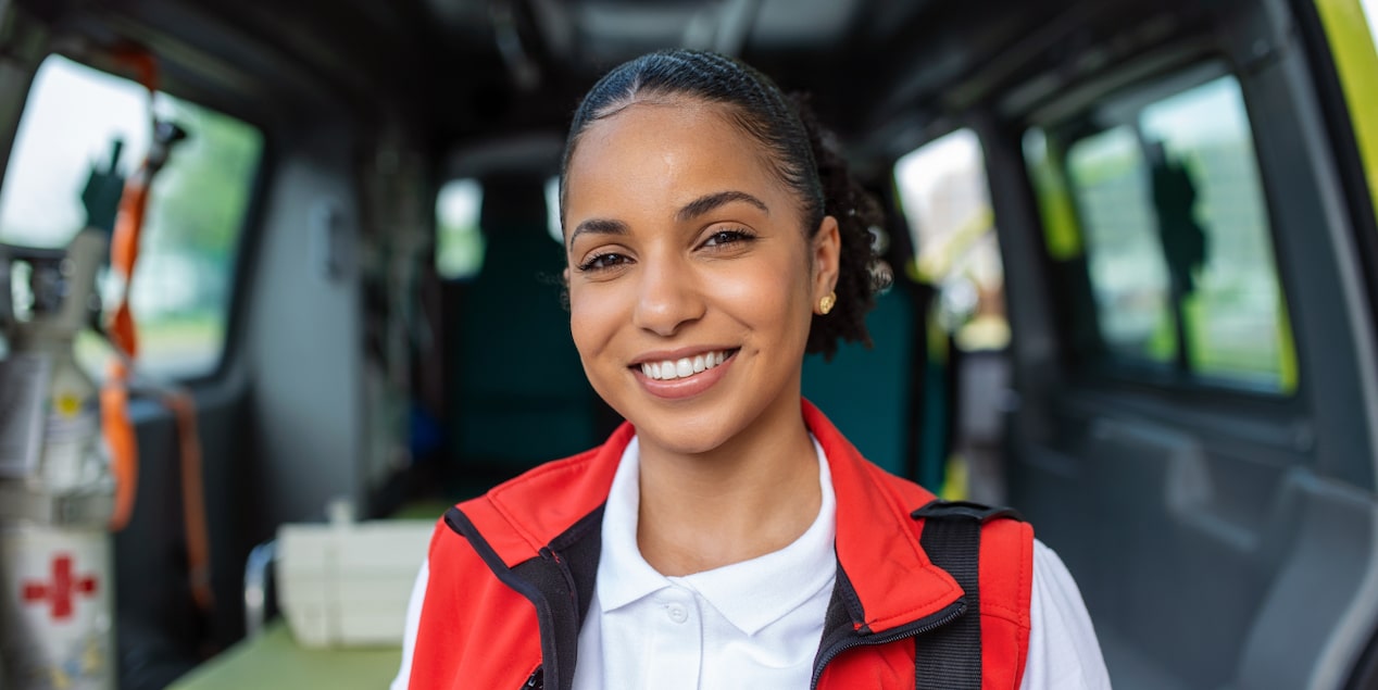 A healthcare worker eligible for GM's Heroes Program.