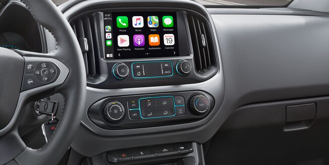 2022 Chevrolet Colorado Mid-Size Truck Interior Infotainment System Touch Screen.