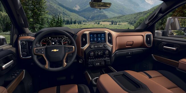 2023 Chevrolet Silverado HD Interior Driver's Seat View