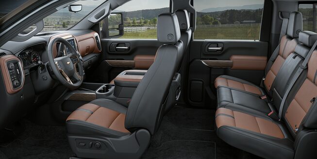 Chevrolet Silverado HD Interior View of all Seats