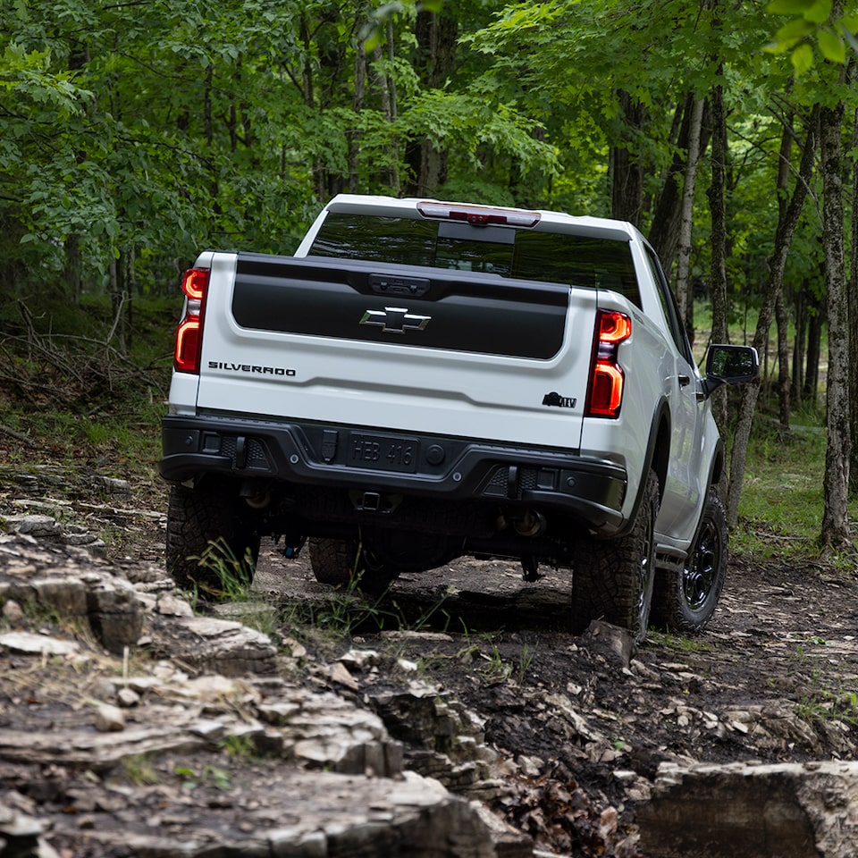 2023 Silverado ZR2 Bison Edition: Mult-Flex Tailgate with unique black finish.