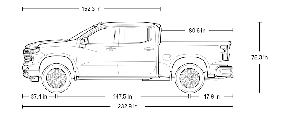 2023 Silverado 1500 Crew Cab Specs.