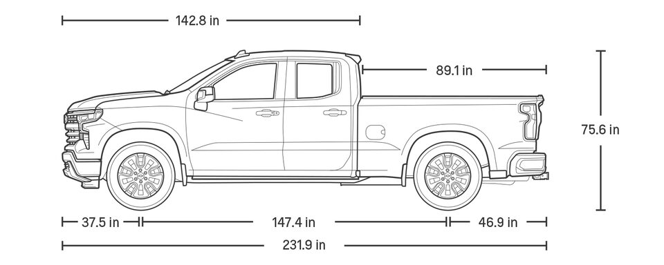 2023 Silverado 1500 Double Cab Specs.