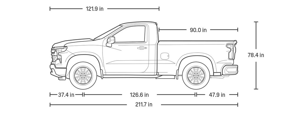 2023 Silverado 1500 Regular Cab Specs.