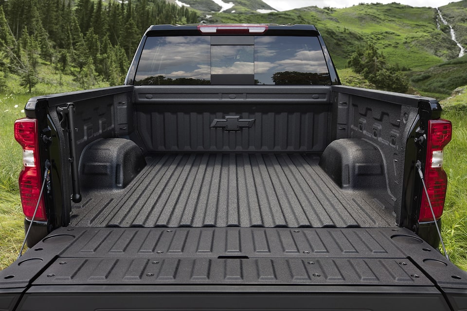 2023 Chevrolet Silverado LD with its tailgate down.