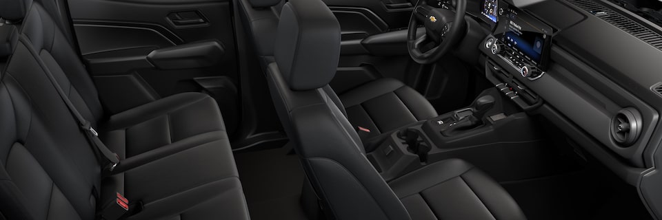2024 Colorado WT interior in Jet Black Evotex.