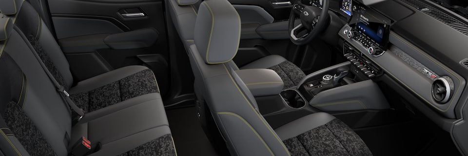 2024 Colorado ZR2 interior in Jet Black / Artemis Cloth / Evotex