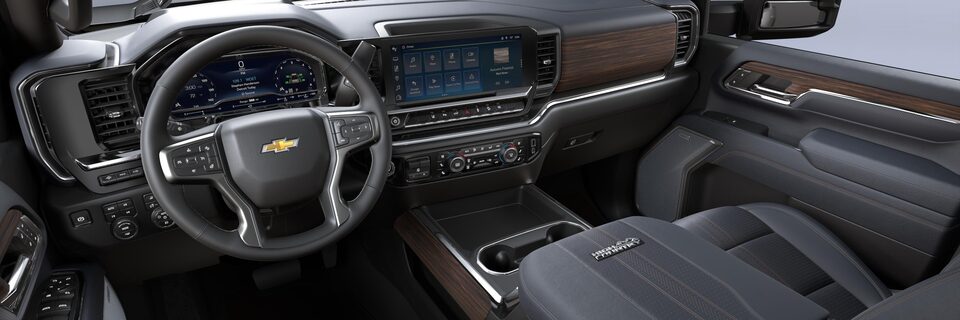 Silverado HD 2024 en cuir noir jais/ bleu nuit