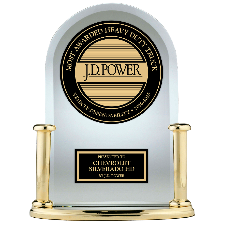Un trophée J.D. Power pour le Chevrolet Silverado HD 2026.