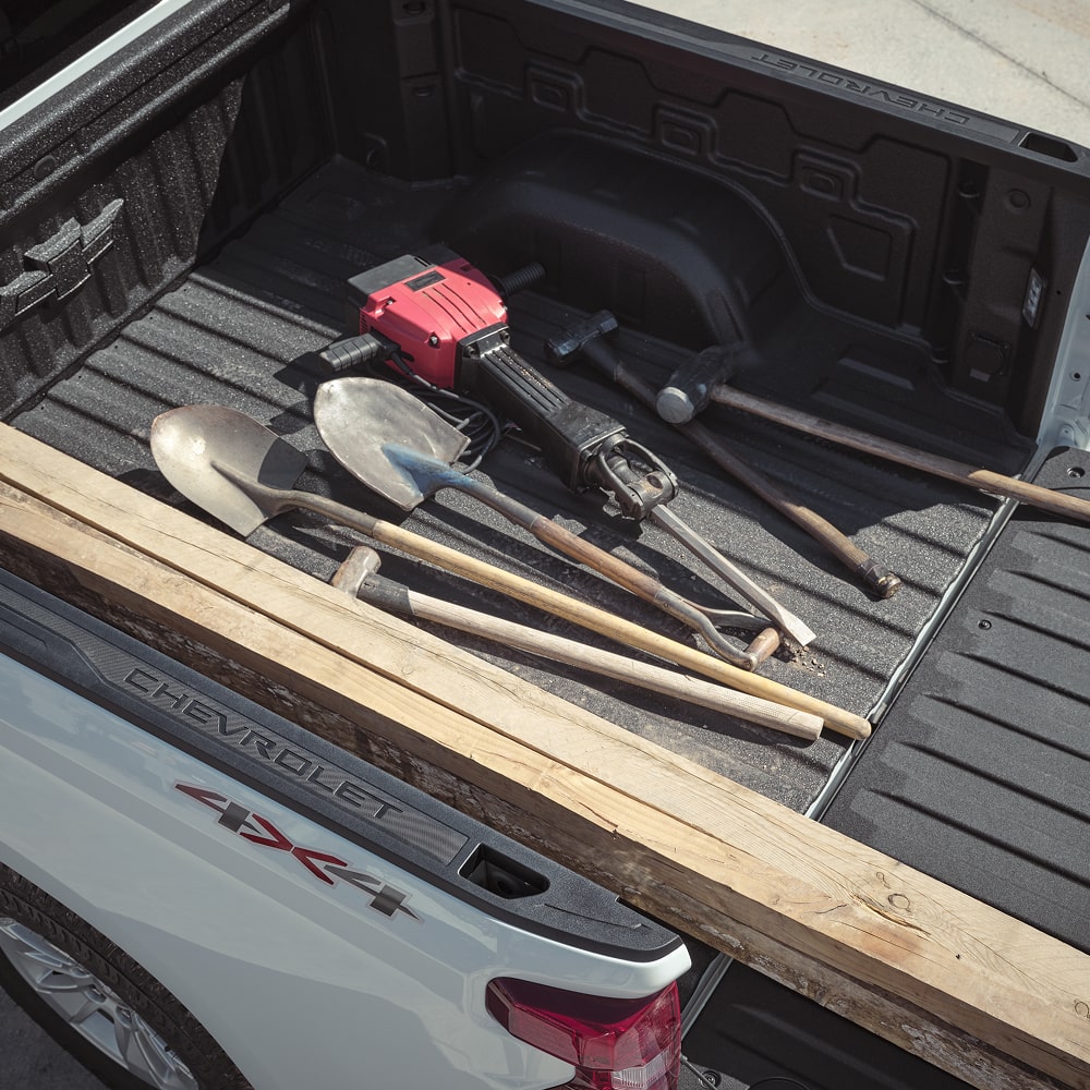 Construction Tools in the Bed of a 2026 Chevy Silverado