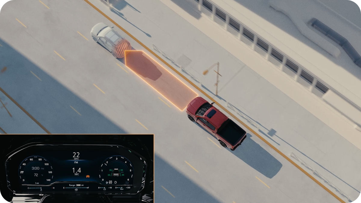 Following Distance Indicator feature of the 2026 Chevrolet Silverado LD.