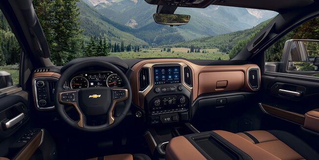 2021 Chevy Silverado HD Truck: driver interior dashboard