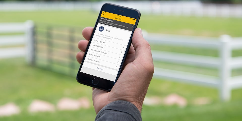 Application de remorquage Chevrolet.