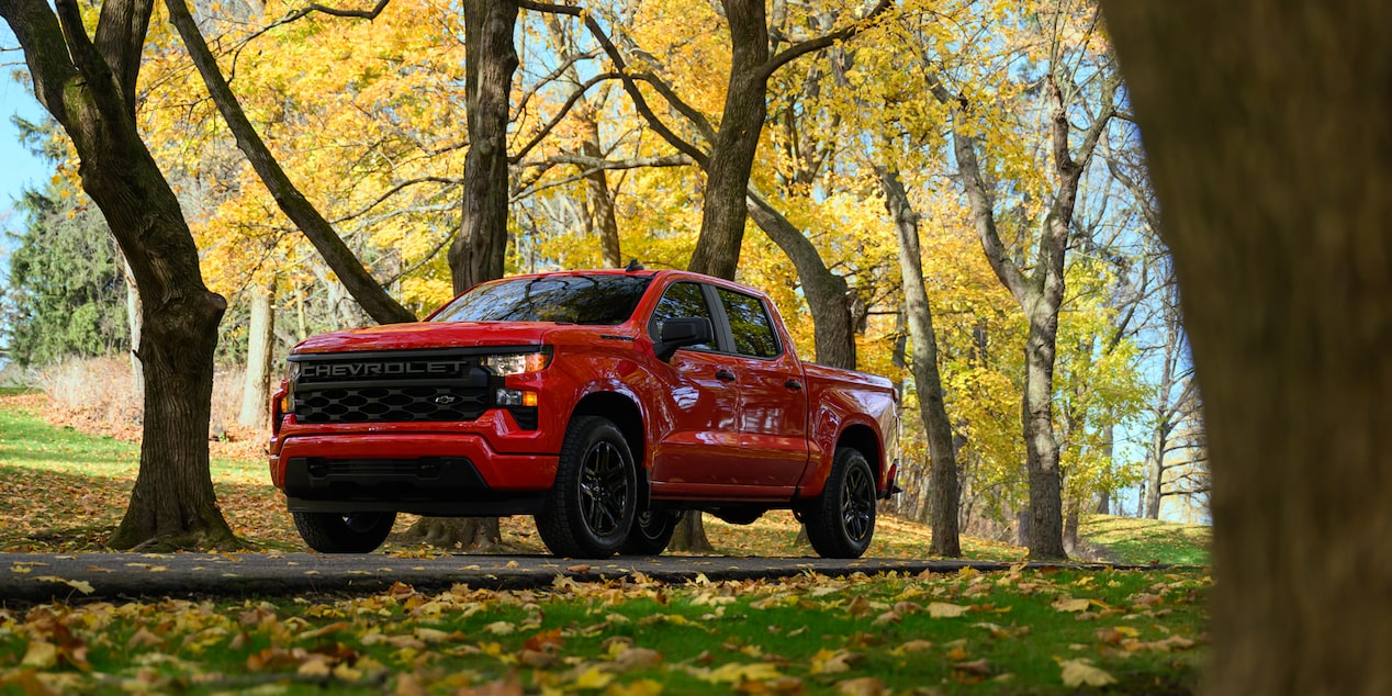 Silverado avec un arrière-plan pittoresque