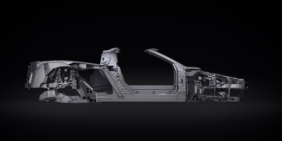 2020 Chevrolet Corvette Mid-Engine Sports Car Body Structure Frame