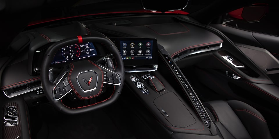 2020 Corvette Sports Car Racing Style Steering Wheel.