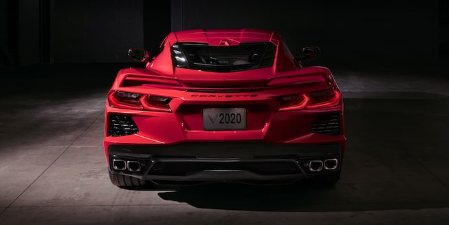 2020 Chevrolet Corvette Mid-Engine Sports Car rear exterior view