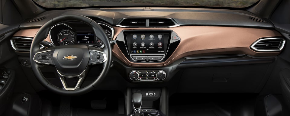 Caractéristiques technologiques du Chevrolet Trailblazer 2021.
