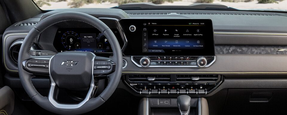 The 2023 Chevrolet Colorado 11.3 inch diagonal Infotainment display.