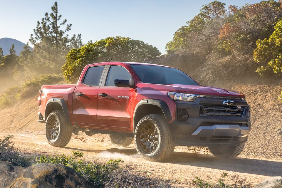 Exterior of the 2023 Colorado Trail Boss.