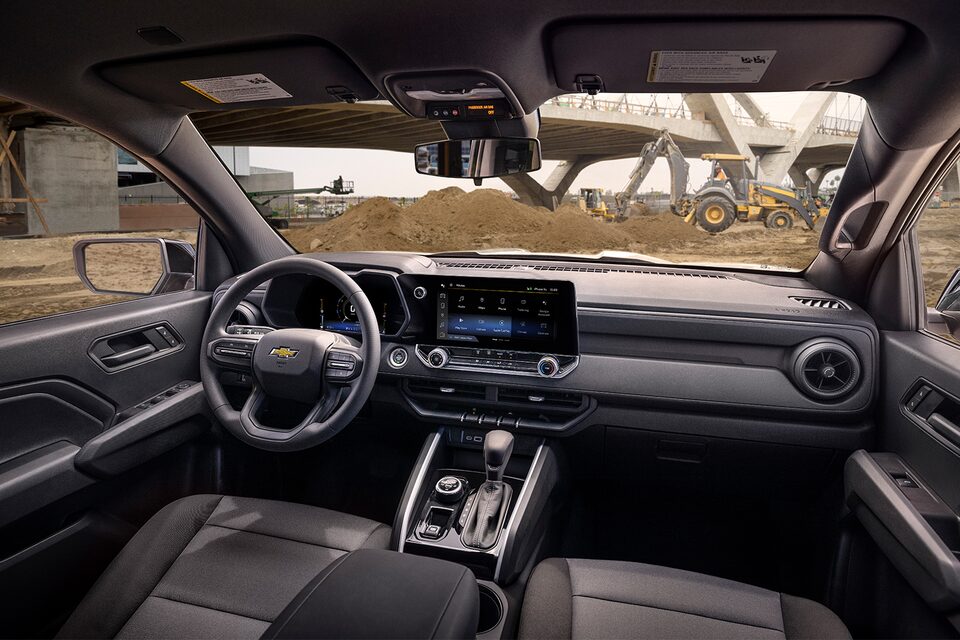 Interior of the 2023 Colorado  WT.