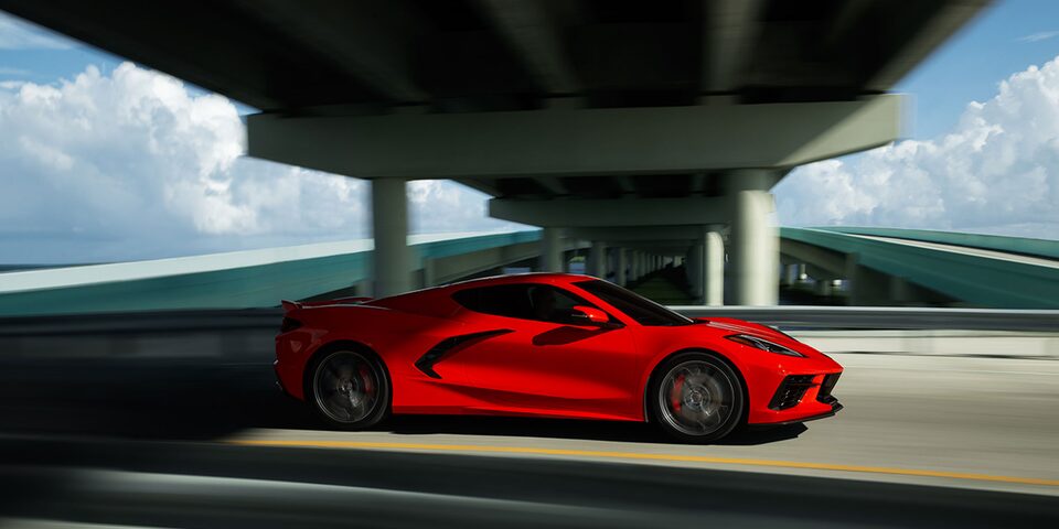 2023 Chevrolet Corvette Z06 Profile View Driving.