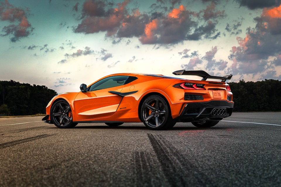 2023 Chevrolet Corvette Z06 Side View Driving.