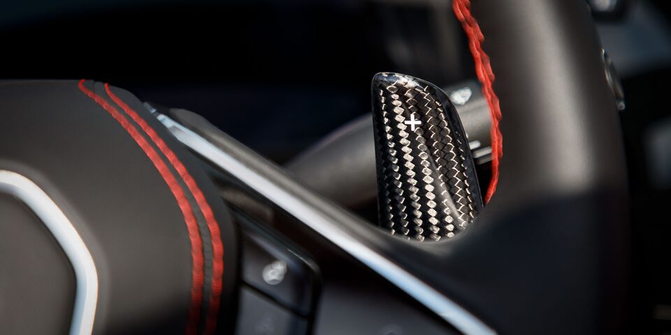 Boîte à double embrayage de la Chevrolet Corvette Z06 2023.
