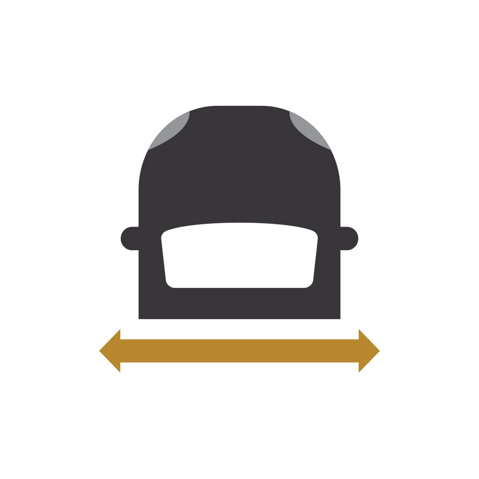 2024 Trax vehicle width icon.