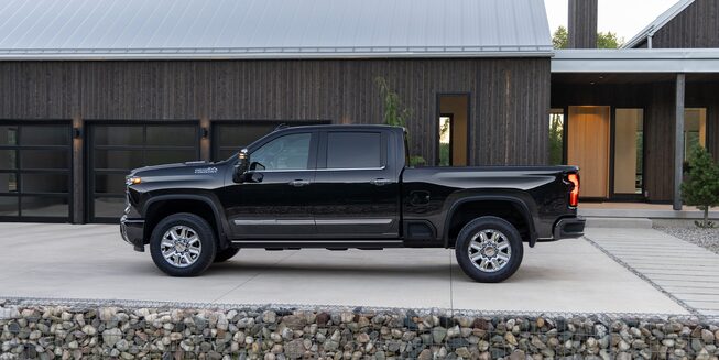 Left side view of the 2024 Chevrolet Silverado HD.