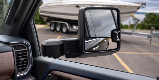 2024 Chevrolet Silverado HD right side mirror.