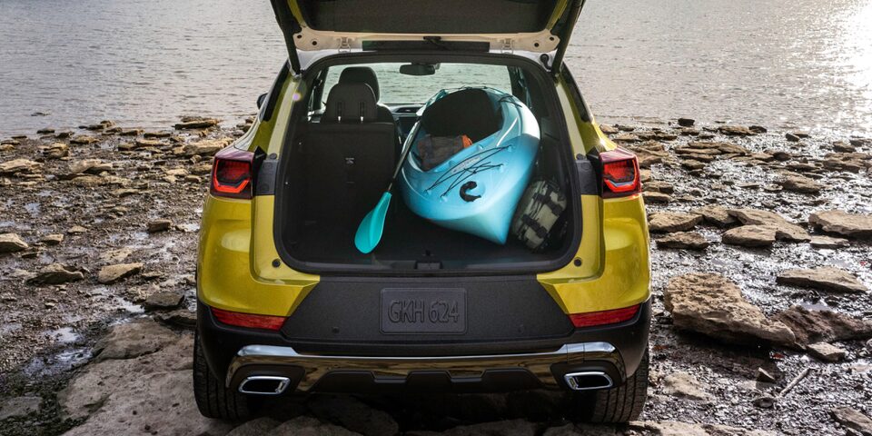 2024 Chevrolet Trailblazer rear cargo space.