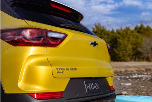 Rear view of the new 2024 Chevrolet Trailblazer.