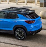 Vue latérale gauche du nouveau Chevrolet Trailblazer RS 2024.