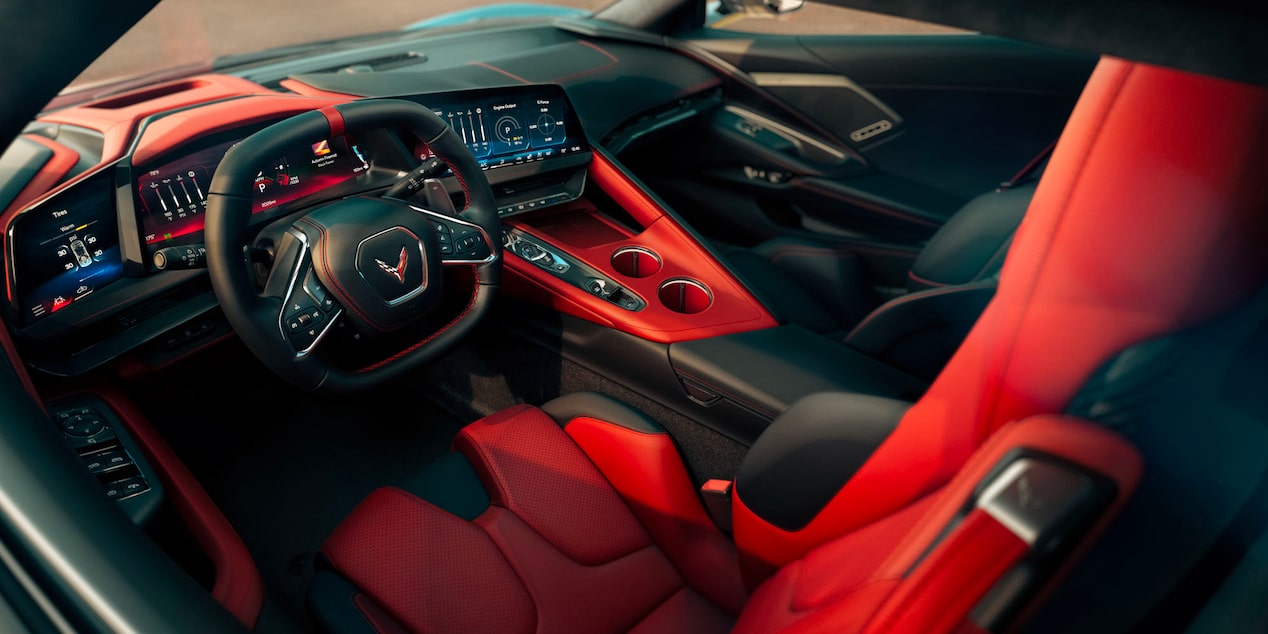L’habitacle côté conducteur de la Chevrolet Corvette 2026.