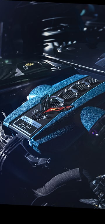 Engine of the 2026 Corvette ZR1X.
