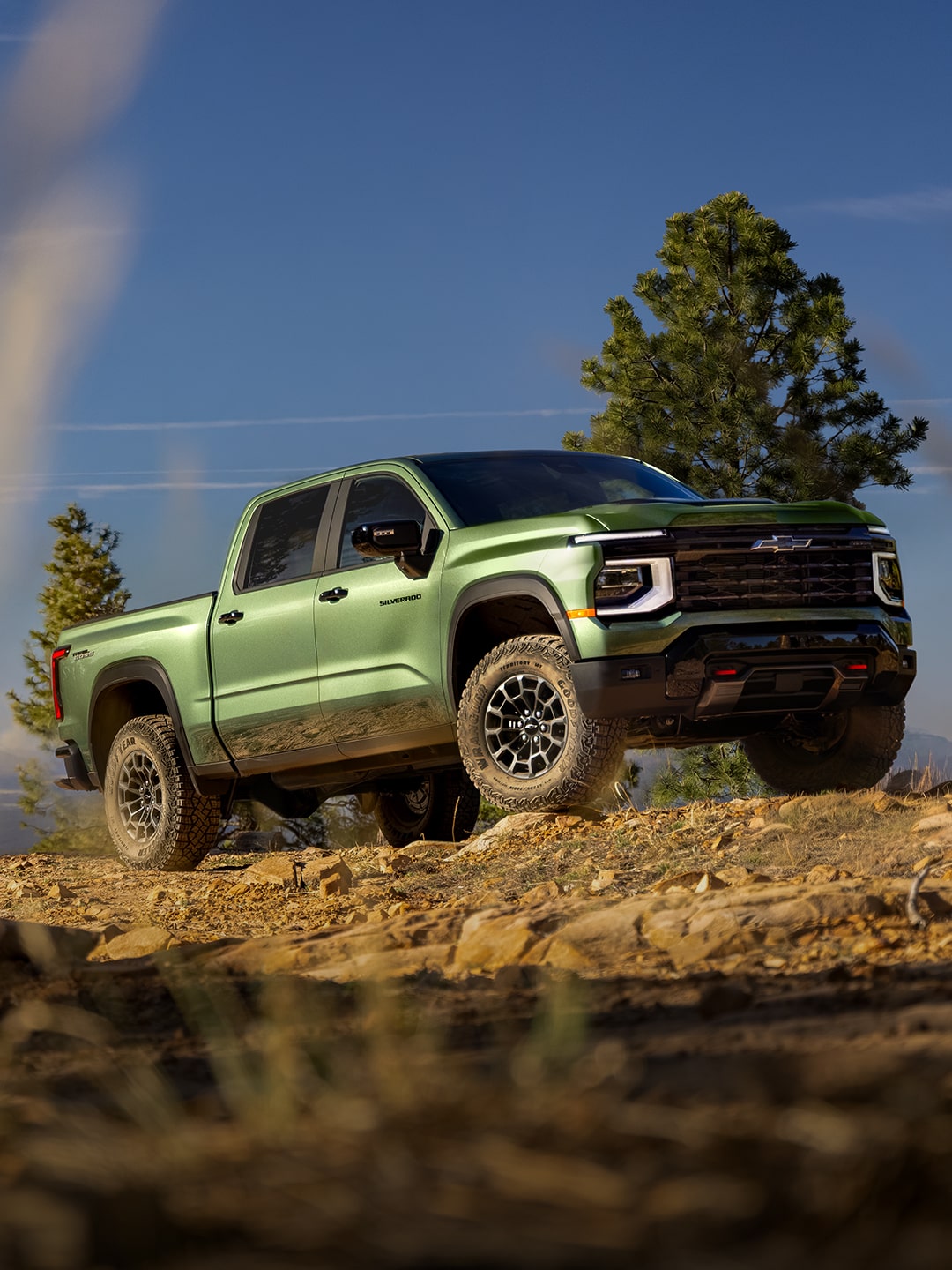 Next-Generation 2027 Silverado 1500 Truck parked on a rugged terrain.